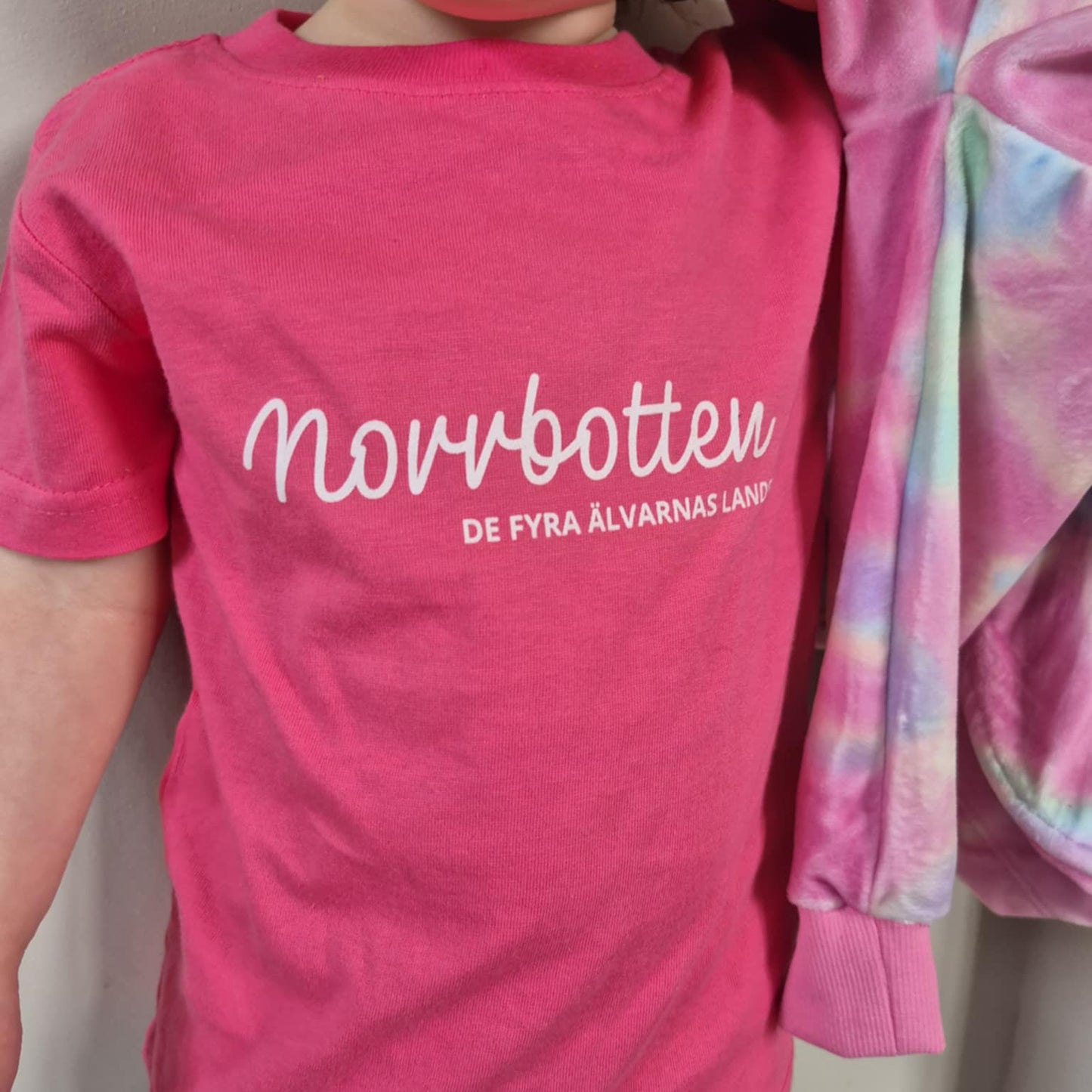 Barn jersey T-shirt med vitt tryck
